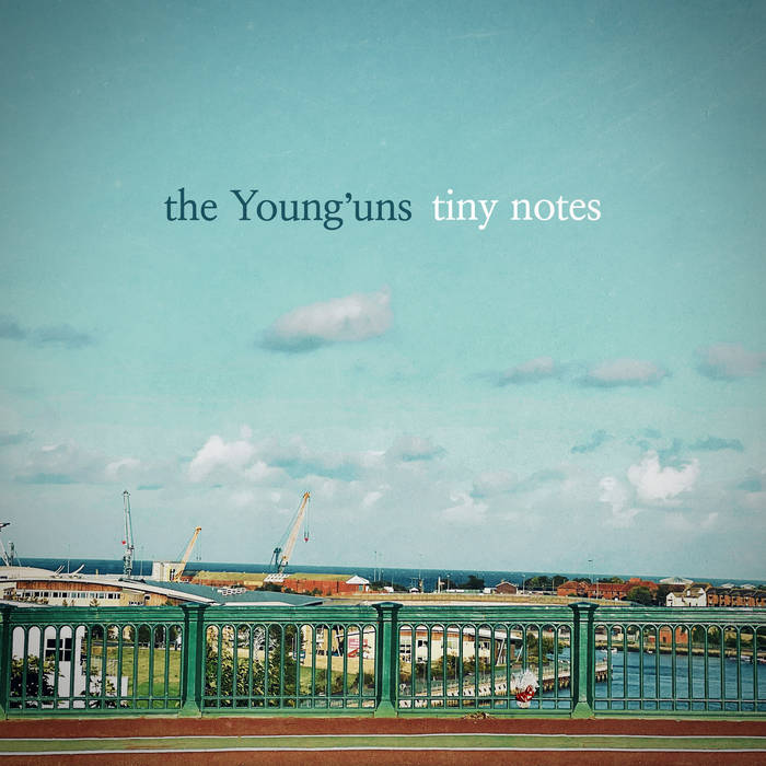 The cover of the single Tiny Notes with a view from the Wearmouth Bridge